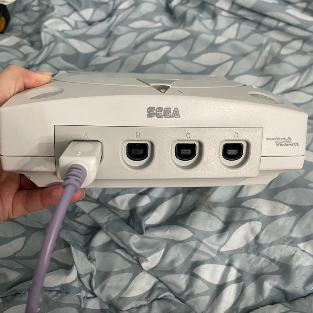 Dreamcast Console with Red Controller